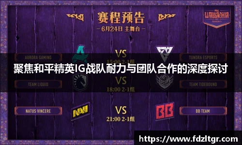 聚焦和平精英IG战队耐力与团队合作的深度探讨